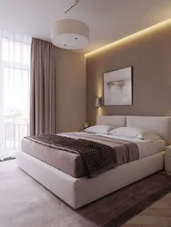 Bedroom interior in milky color