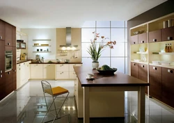 Vanilla Color Combination In The Kitchen Interior