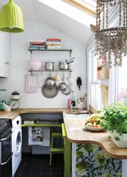 Interior of a small cozy kitchen