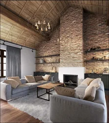 Living Room Design In A Brick House