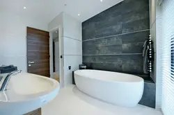 Modern bathroom wall design