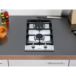 Photo of a kitchen with a gas hob