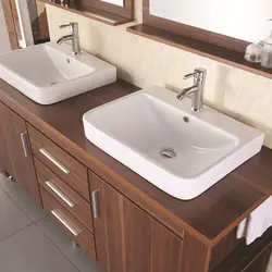 Photo of 2 sinks in the bathroom