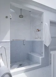 Built-in cabin in the bathroom photo