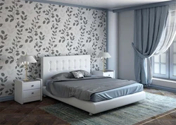 Wallpaper For Bedroom Gray Combined Photo Design