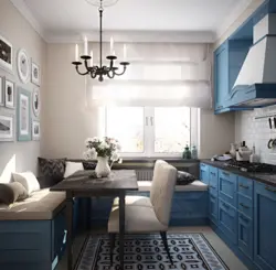 Studio 13 sq m design photo with kitchen