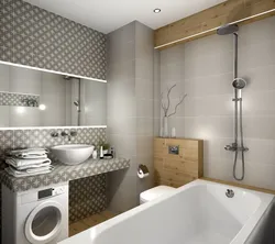 Дизайн ванной комнаты 2023 новинки 4 м2