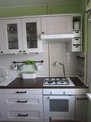 Photo Of A Khrushchev Kitchen With A Gas Pipe