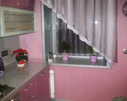 Kitchen design on one side photo