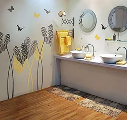 Bathroom wall design