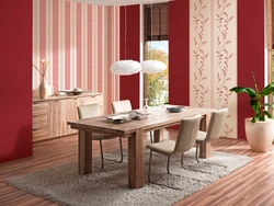 Color combination of wallpaper for the kitchen photo