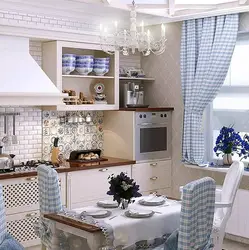 Small Kitchen Design In Provence Style Photo