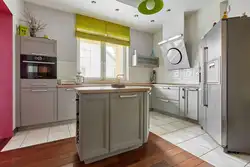 Sage color in the kitchen interior