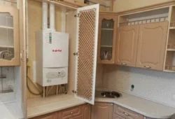 Kitchen design with water heater