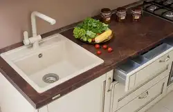 Размяшчэнне ракавін на кухні фота