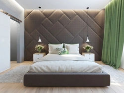 Дизайн спальни тканью