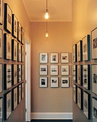 How to hang pictures in the hallway photo