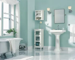 Bathroom design in one color scheme