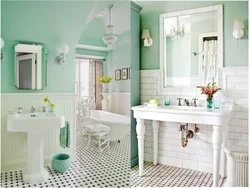 Bathroom design in one color scheme