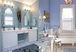 Bathroom design in one color scheme