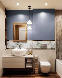 Bathroom design in one color scheme