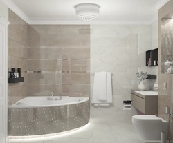 Bathroom design with bathtub 1200