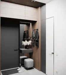 Hallway in a modern style with a wardrobe photo