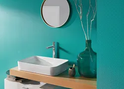 Стеклообои в дизайне ванны