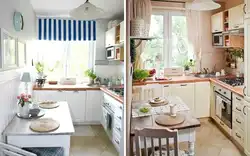 How to place photos in a small kitchen