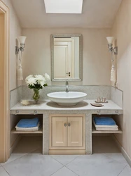 Bathroom interior washbasin