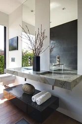 Bathroom interior washbasin