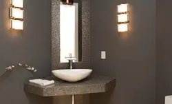 Künc lavabo fotoşəkili olan küvet