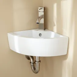 Bathtub with corner sink photo