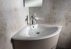 Bathtub with corner sink photo