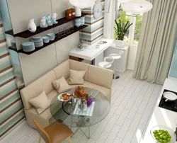 Sitting area in the kitchen design photo