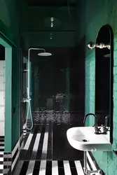 Gray green bathroom design