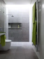 Gray green bathroom design