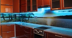 Glass Panel For Kitchen Photo