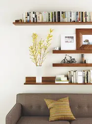 How to decorate a shelf in the living room photo