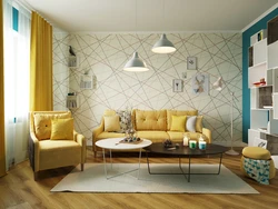 Living room design with dedicated wall