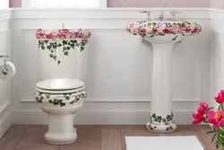 Bathroom Design With Flowers Photo