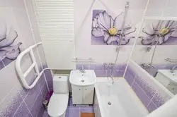 Bathroom design with flowers photo