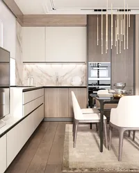 Kitchen finishing design in a modern style