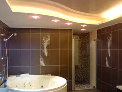 Подвесной потолок в ванной фото