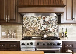 Мозаика на стену в кухню фото