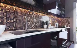 Мазаіка на сцяну на кухню фота