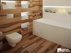 Laminate bathroom interior