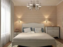 Taxta ev üçün müasir yataq otağı dizaynı