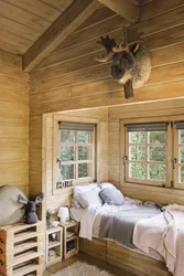 Wooden house design bedroom dacha