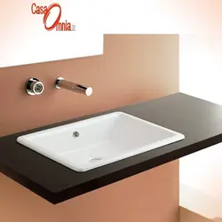 Built-in sink in the bathroom photo